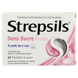 Strepsils Fraise S/S Past Bt24