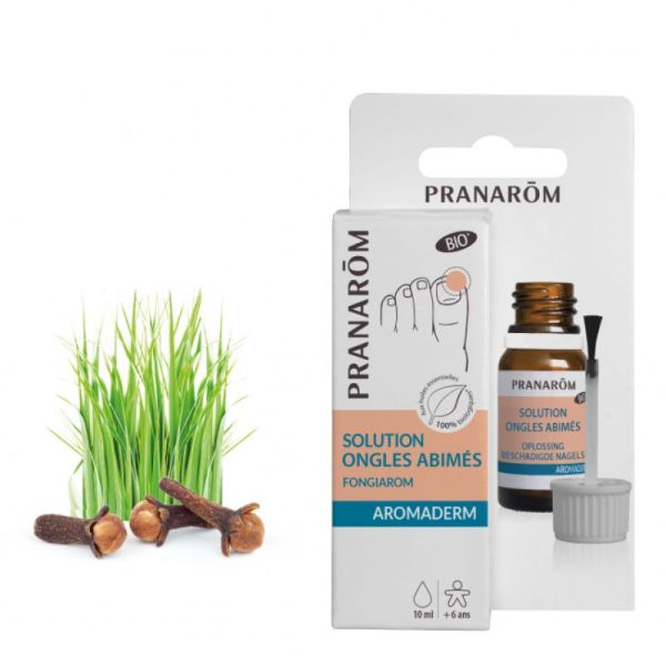 Pranarom Aromaderm Lotion Ongles Jaunis Abimés 10 mL