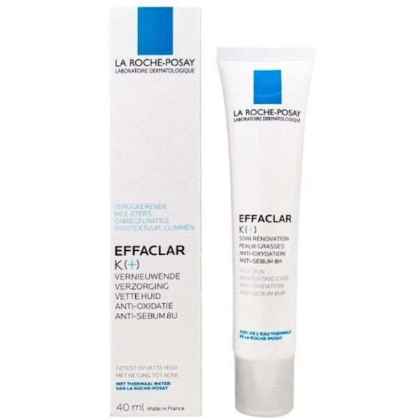 Roche Posay Effaclar K+ Soin Rénovation Crème Tube 40mL