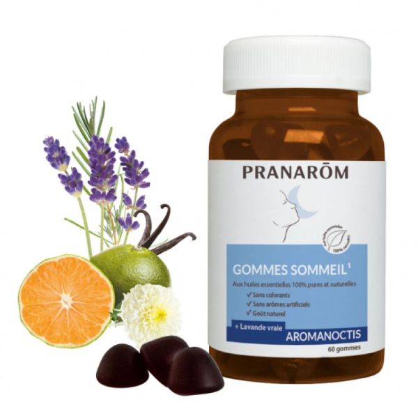 Pranarom Aromanoctis Gommes Sommeil Pot 60 gommes