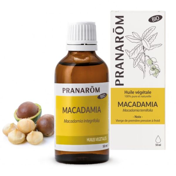 Pranarom Huile Végétale Bio Macadamia 50Ml