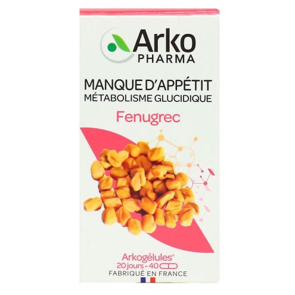 Arkogelules Fenugrec Bio 40 Gelu