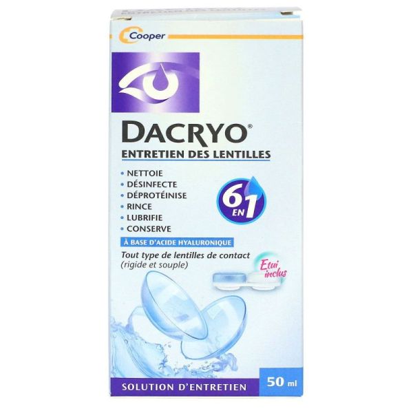 Dacryo Entretien Lentilles 50Ml