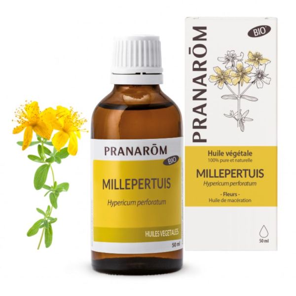 Pranarom Huile végétale Millepertuis Bio Fv50Ml