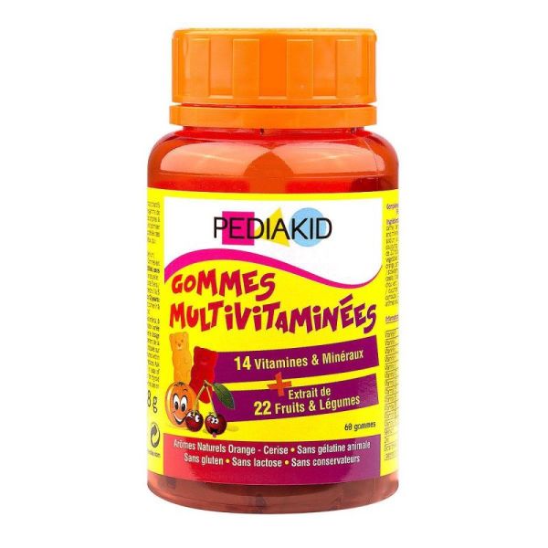 Pediakid Gommes Multivitamines Flacon de 60