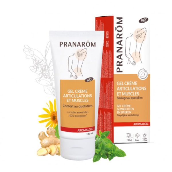 Pranarom Aromalgic Gel Crème Articulations et muscles Bio 100mL