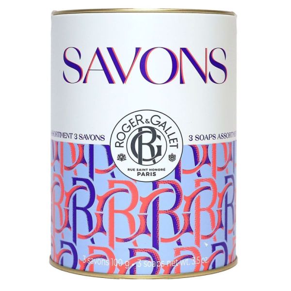 Roger Gallet Coffret savons Bienfaisants Fleur Osmanthus Lavande royale Fleur figuier 3x100g