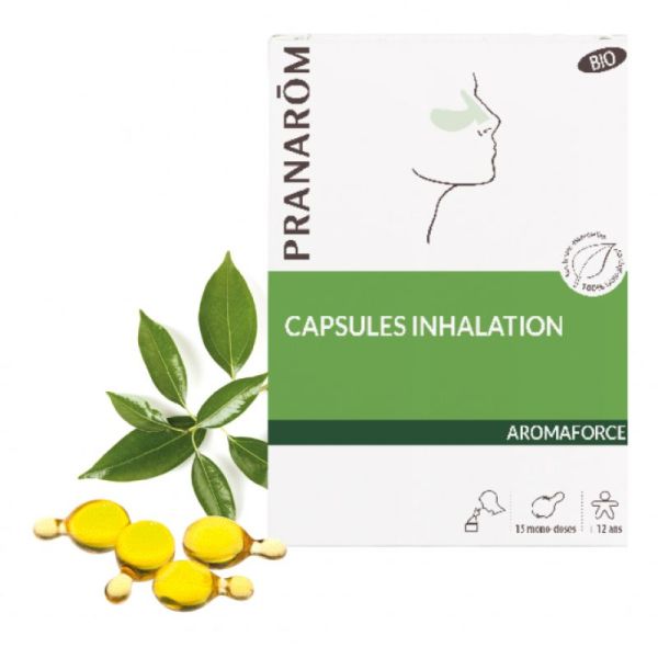 Pranarom Aromaforce Capsules Inhalation + Kit Inhalation OFFERT Bio Bt15