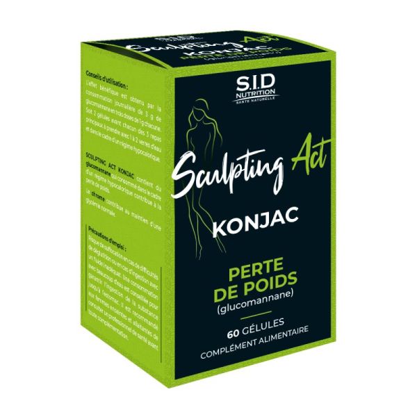 Sidn Sculpting Act Konjac Perte de Poids 60 Gélules