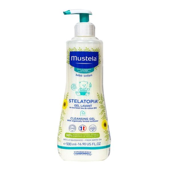 Mustela Stelatopia Gel Lavant Fl 500 mL