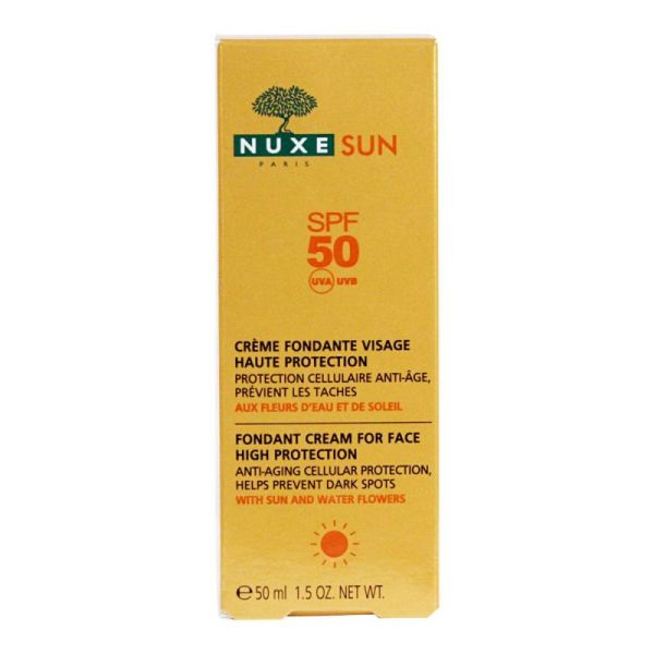 Nuxe Sun Spf50 Cr Fond Vis T/50Ml