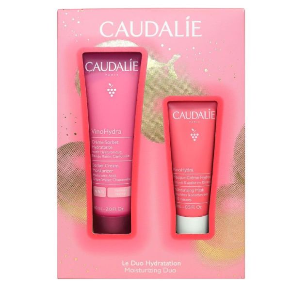 Caudalie Coffret VinoHydra crème sorbet 60mL + masque-crème offert