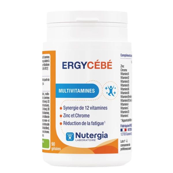 Nutergia Ergycebe 90 Gélules