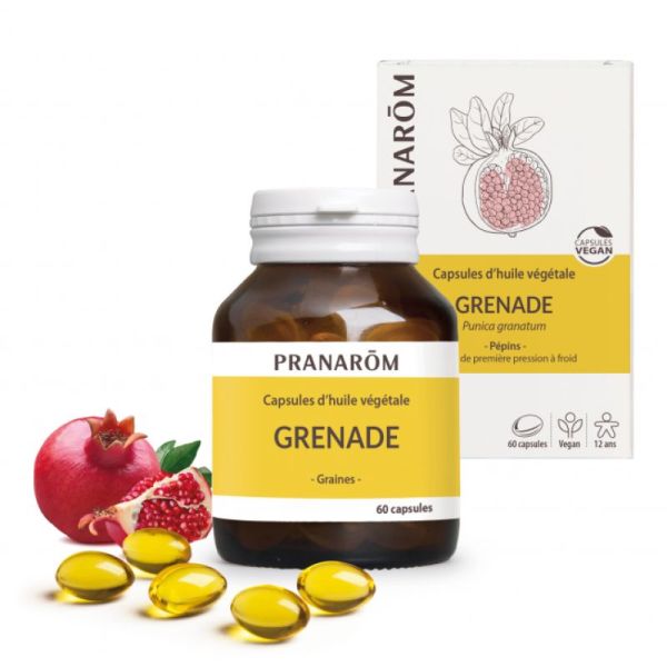 Pranarom Huile végétale Grenade 60 capsules