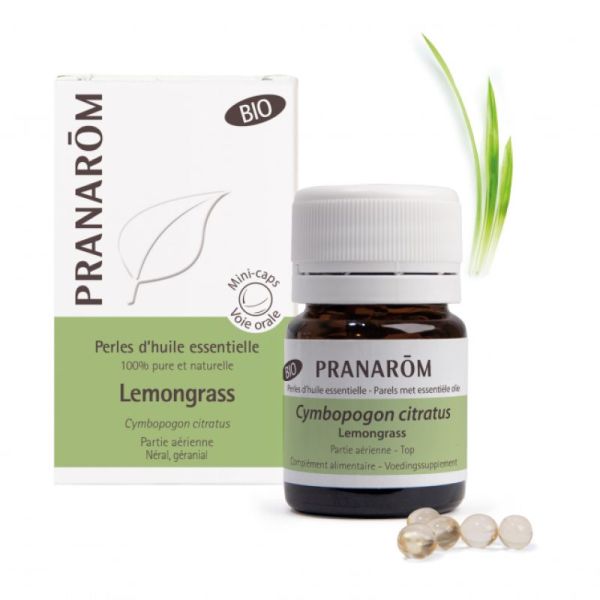 Pranarom Perles d'HE Lemongrass BIO 60 perles