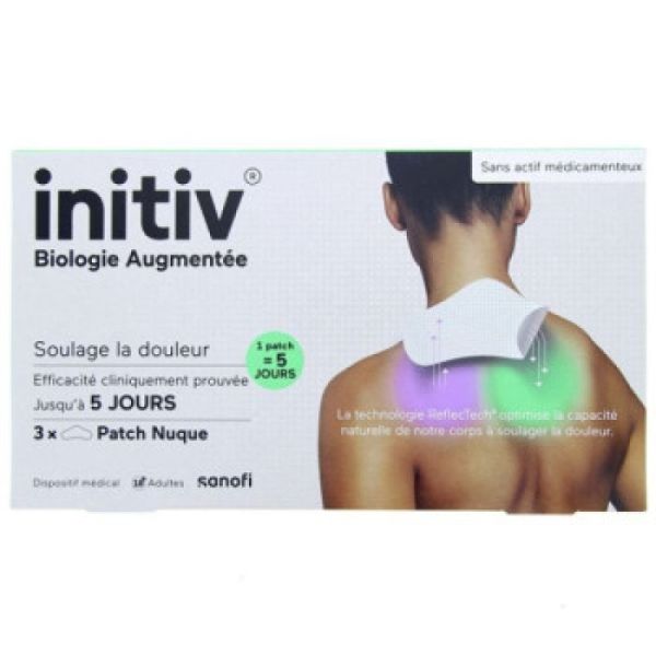 Initiv Patch  Anti-douleur Nuque  boite 3 patchs